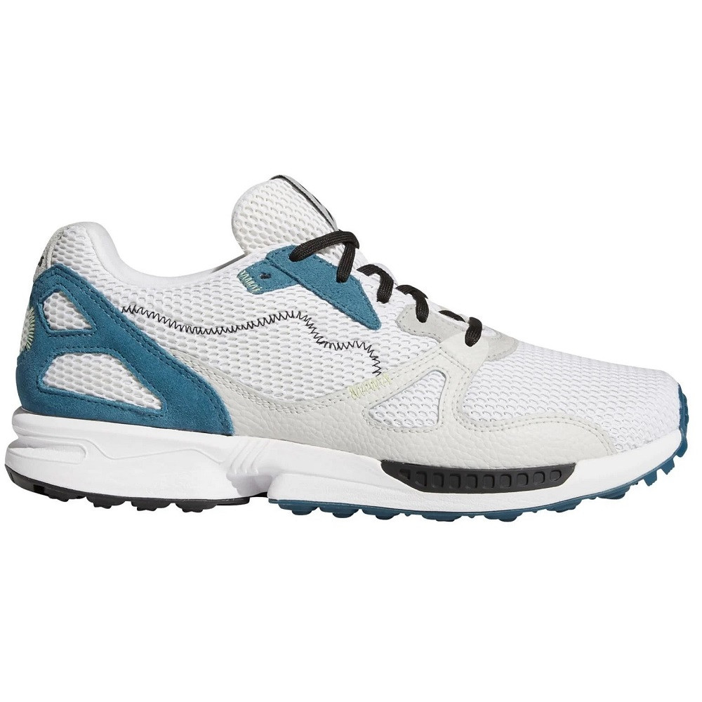 あおい Adidas Men's Adicross ZX PrimeBlue SL Golf Shoes - White/Black